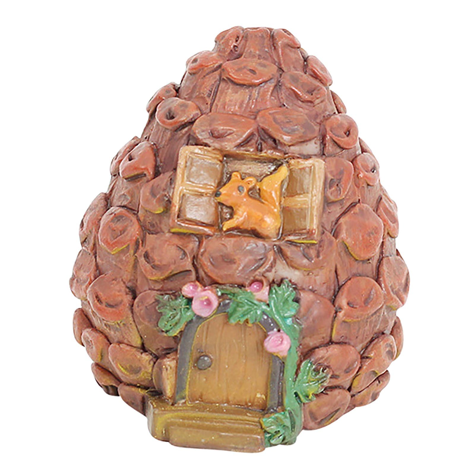 Creative Resin Garden House Statue, Gnomes Potted Plants Decor for House