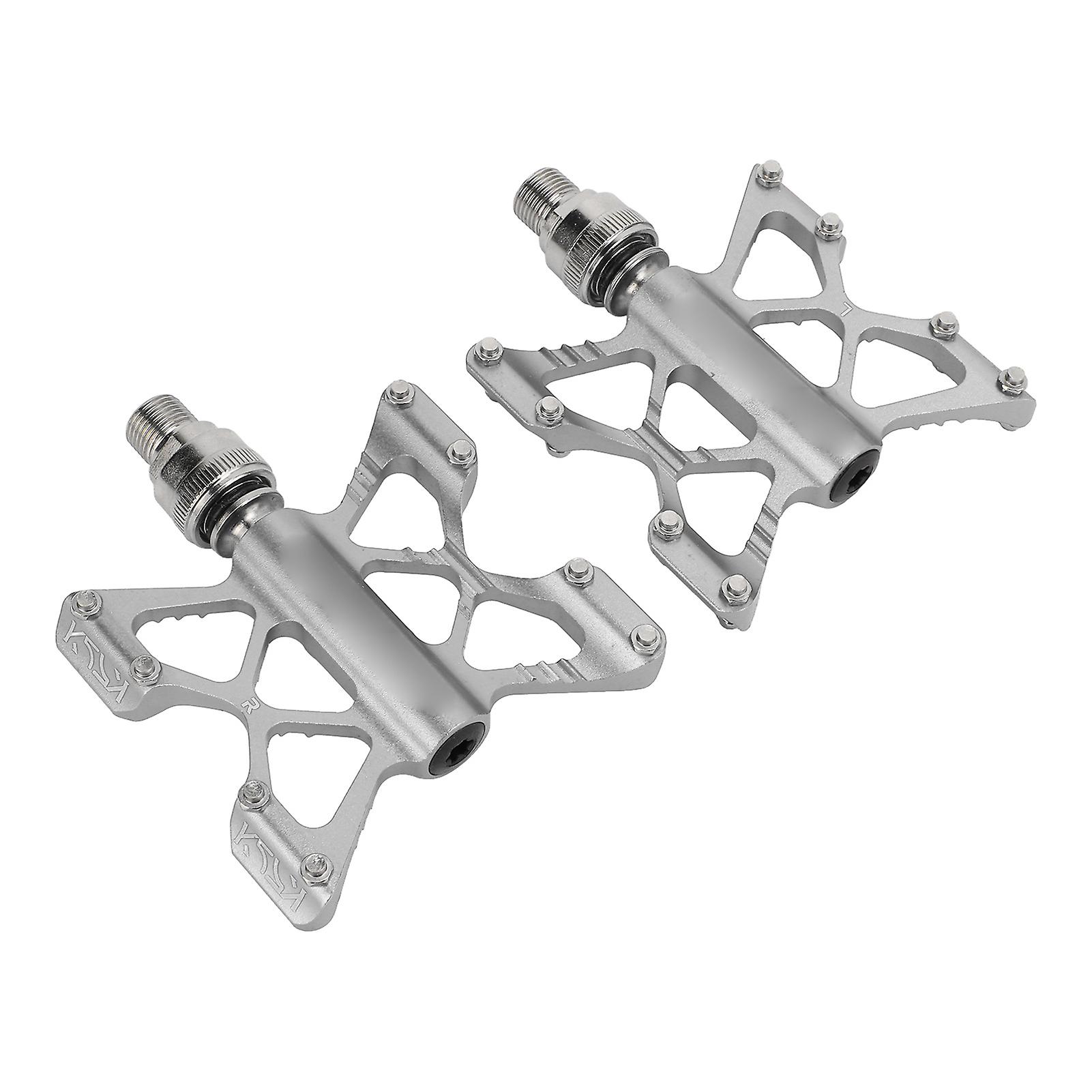 1 Pair Lp Litepro K5 Bicycle Quick Release Pedals Aluminum Alloy Bike Bearing Pedals For Road Mountain Folding Bikessilver