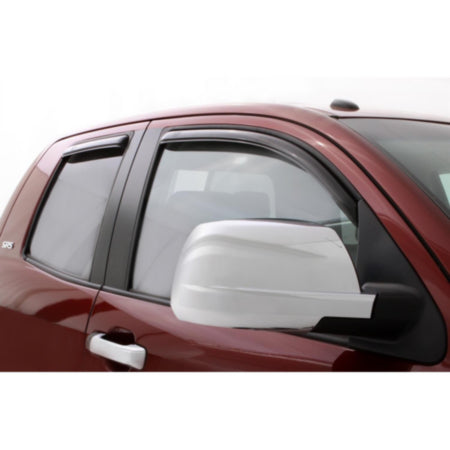 AVS 2007-2018 Toyota Tundra Double Cab Ventvisor In-Channel Front and Rear Window Deflectors 4pc - Smoke