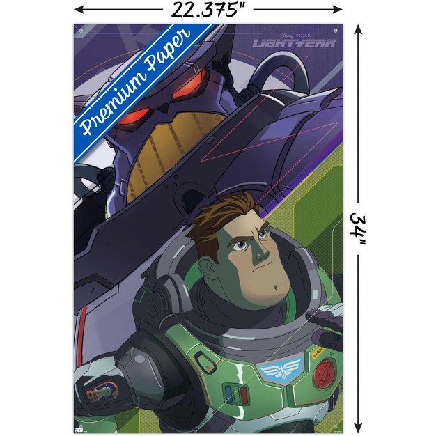 Trends International Disney Pixar Lightyear Buzz And Zurg Unframed Wall Poster Prints