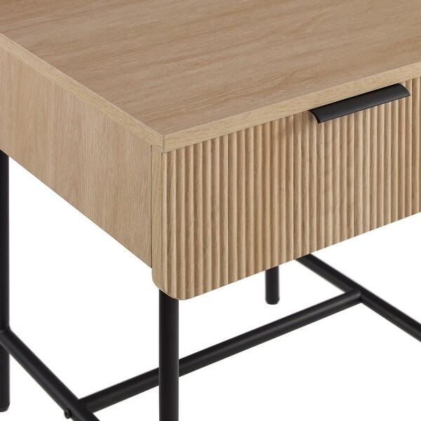 Middlebrook Designs Minimal Fluted-Door Side Table