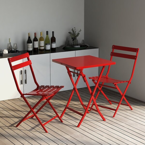 Metal 3Piece Foldable Bistro Set