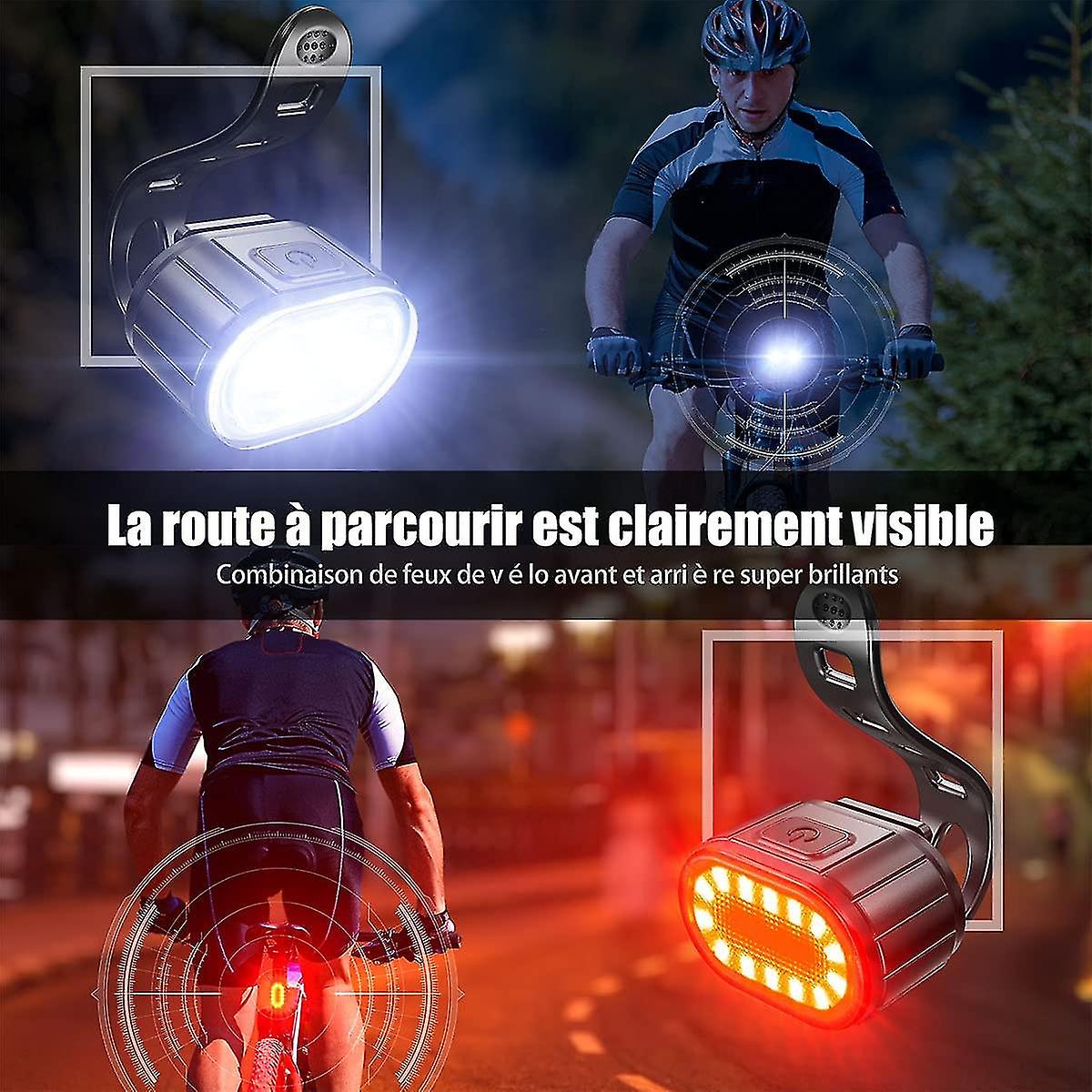 Led， Usb Rechargeable Front And Rear Lights， Ipx5 Waterproof Led Bicycle Lights