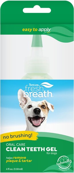 TropiClean Fresh Breath Oral Care Clean Teeth Dog Dental Gel