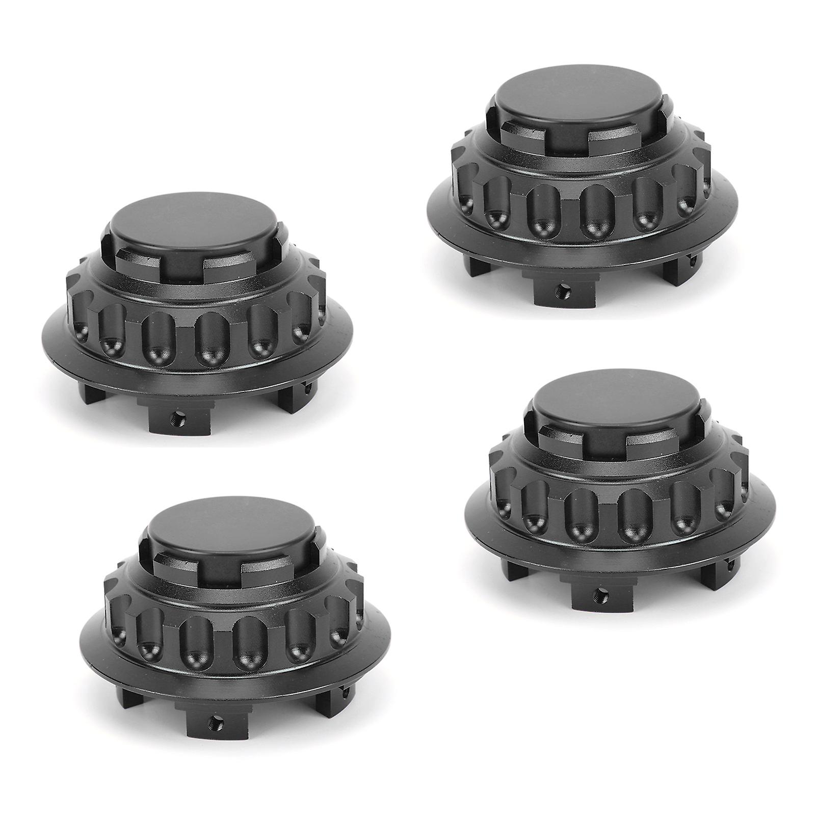 4pcs 3in Wheel Center Hub Caps Aluminum Alloy Covers 7pp601149a Replacement Accessoryblack