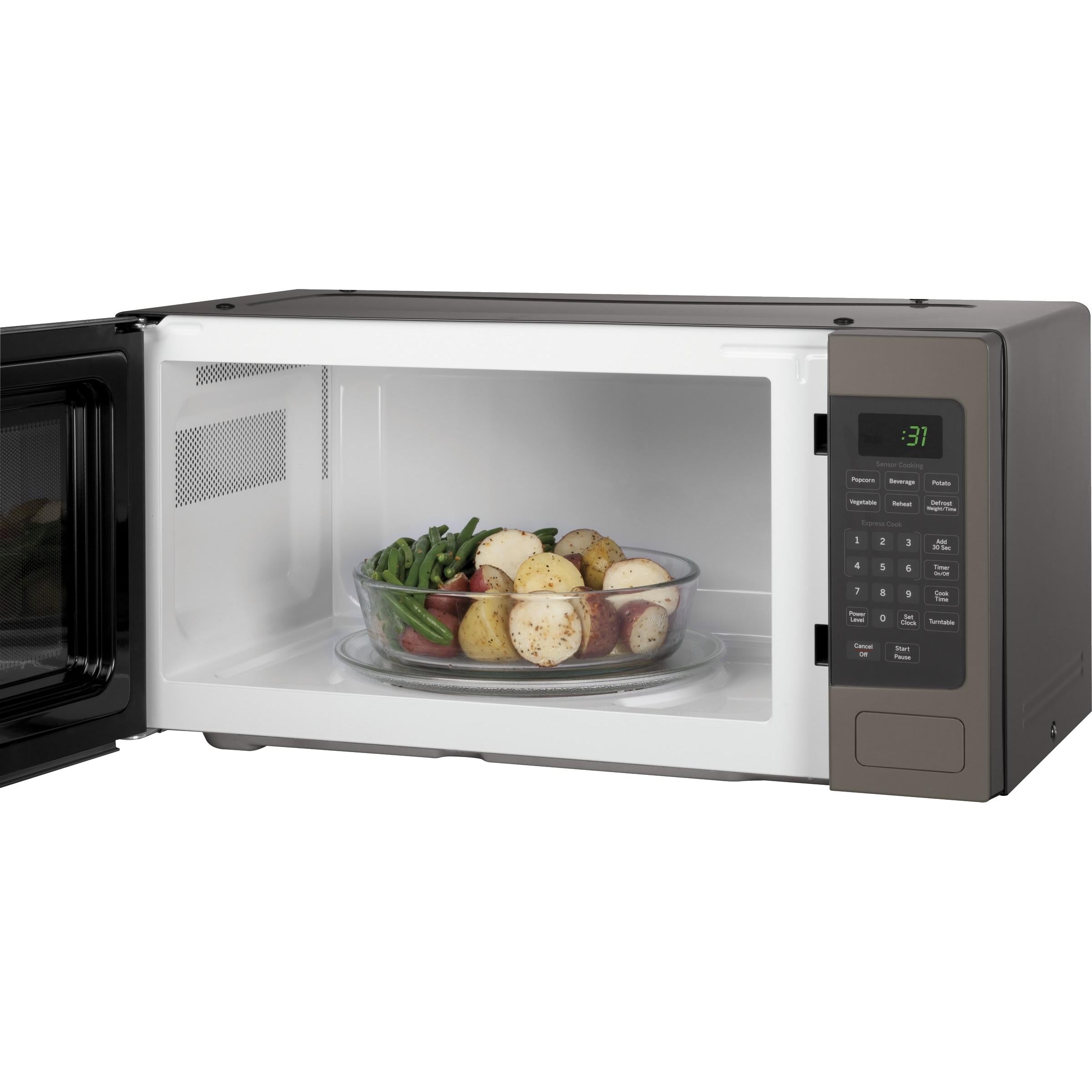 GE Profile 24-inch, 1.1 cu.ft. Countertop Microwave Oven with 10 Power Levels PEM10SLFC