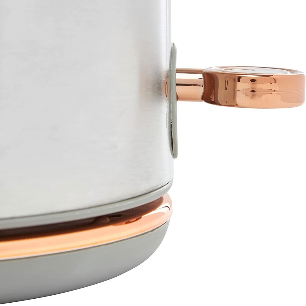 Haden Heritage 1.7L Stainless Steel Body Retro Electric Kettle  Steel/Copper   4.49