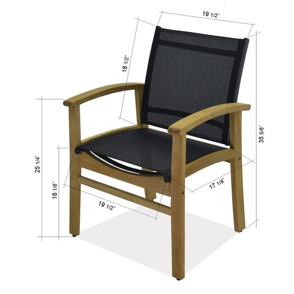 Amazonia Teak Luna 7piece Patio Dining Set