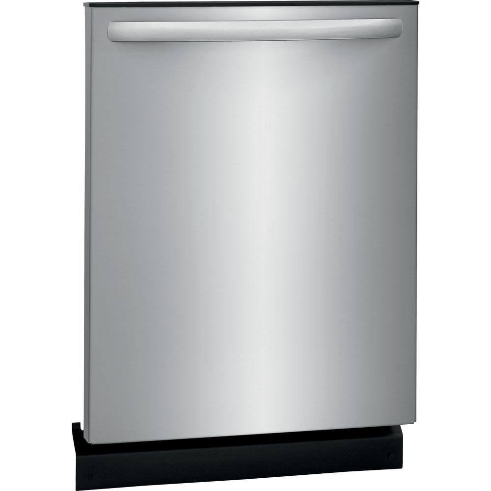 Frigidaire 24 in Top Control Built in Tall Tub Dishwasher with Plastic Tub in Stainless Steel with 4-cycles FDPH4316AS