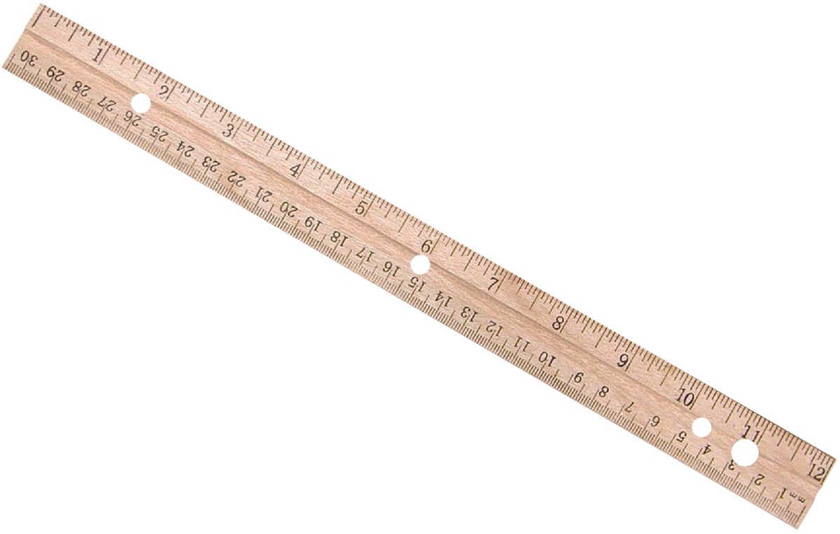 Westcott Wood Ruler 12 In. Wood