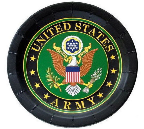 Havercamp 269401 US Army Plate with Crest  9 (8) ...