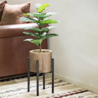 Gardenised Adjustable Metal Plant Holder Flower Pot Stand Expands from 9.5 in. to 14.5 in. QI003984