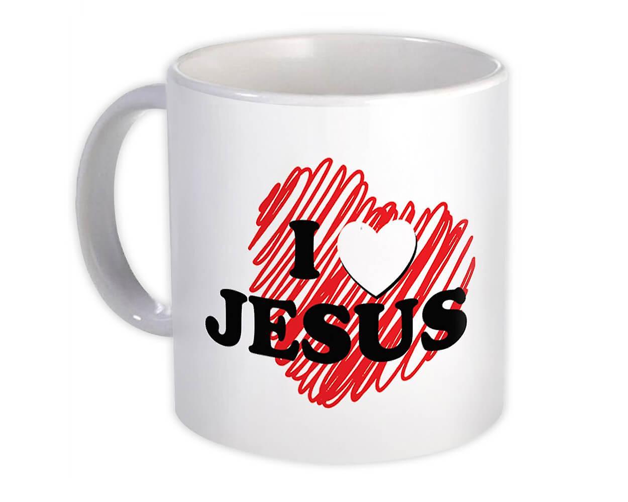 Gift Mug: I Love Jesus Christian