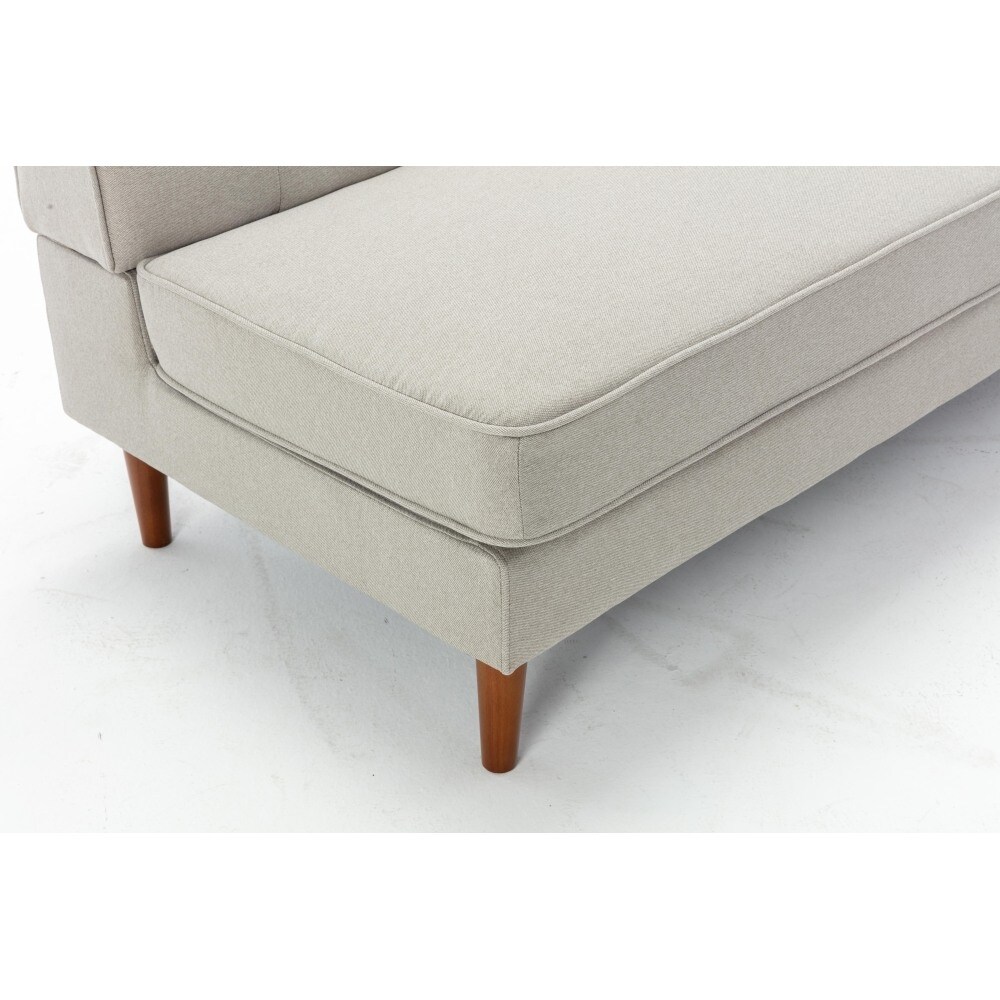 Modern Upholstery Sofa Bed with Wood Legs