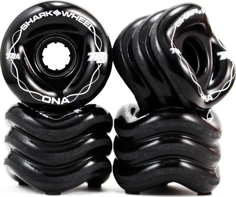 Shark Wheel 72MM DNA Formula- Black Wheels for Longboards