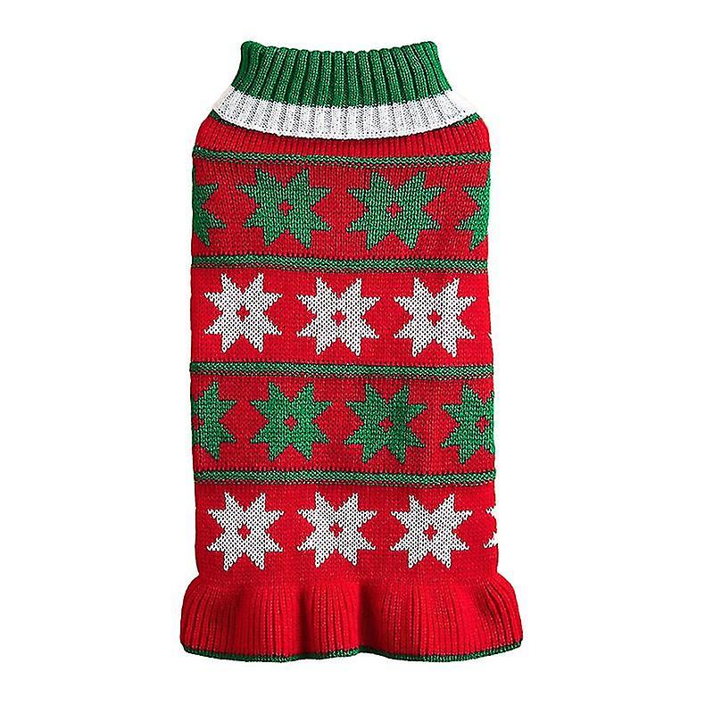 Cat Dog Christmas Outfit Pet Christmas Costume Knitted Pet Christmas Sweater Pet Clothes Puppy Cat W