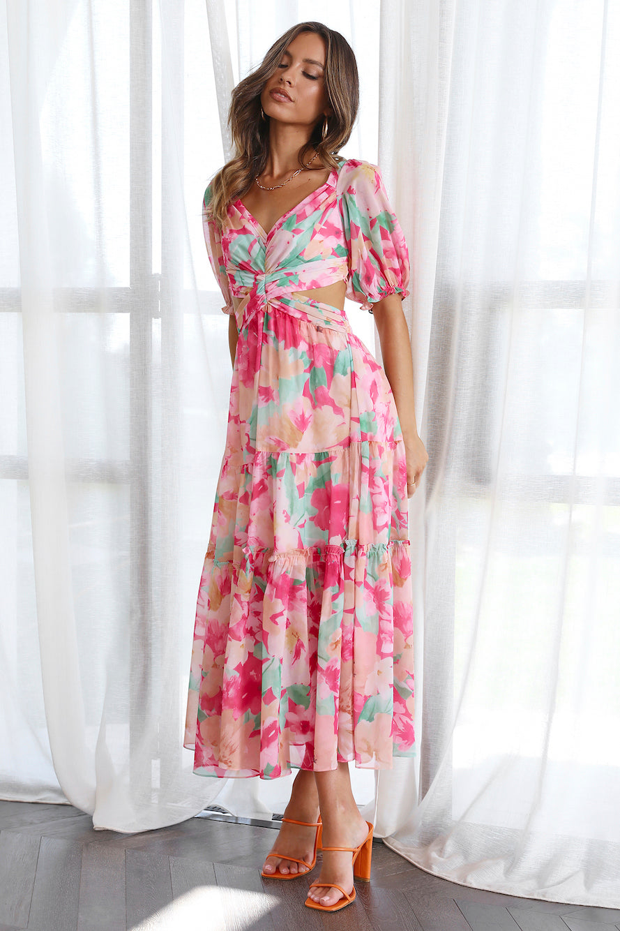 Happy Mood Maxi Dress Pink