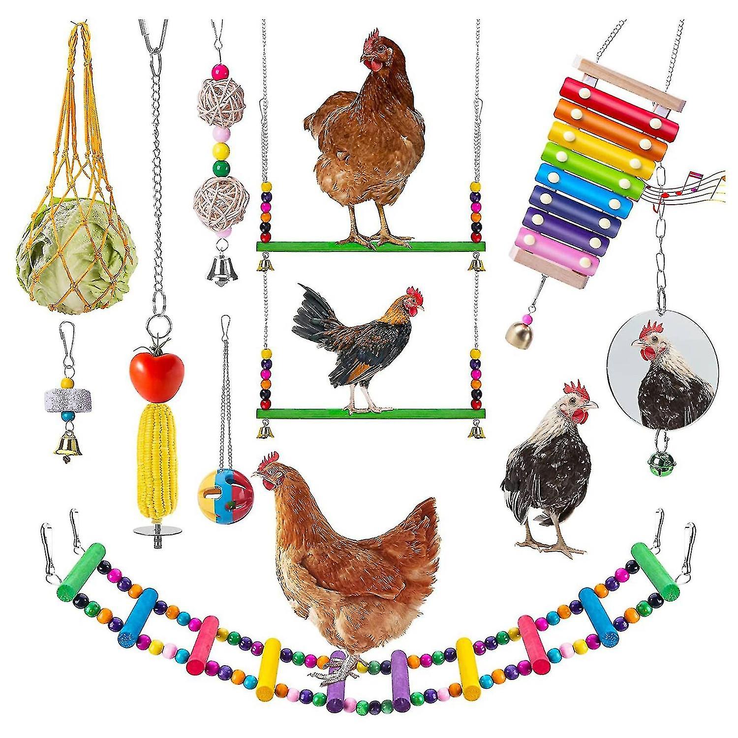 Chicken Toys For Hens Chicken Xylophone Toy Chicken Bridge Swing Toys Chicken Pecking Toys Chicken