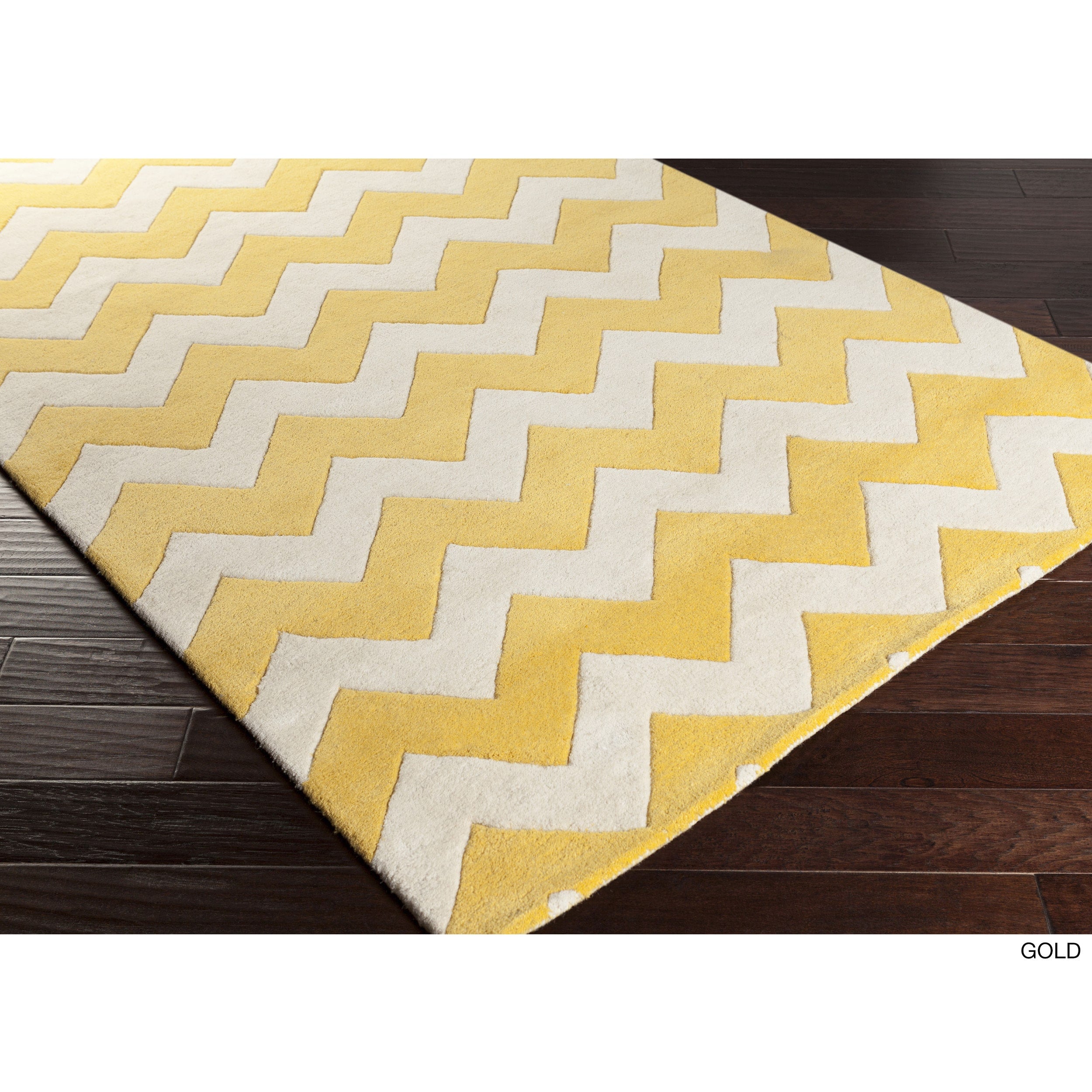 Surya Carpet， Inc. Hand-tufted Sally Chevron Wool Area Rug (3' x 5')