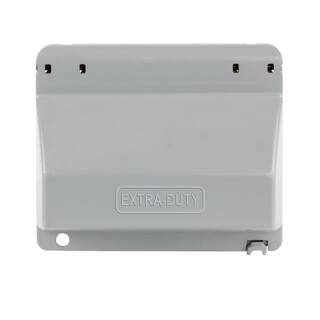 Commercial Electric Gray 1-Gang Extra Duty While-In-Use Weatherproof Horizontal Receptacle Cover WCWH1G