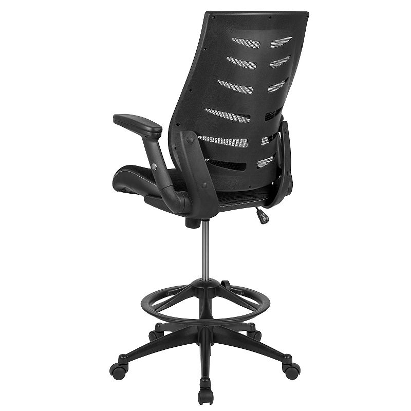 Flash Furniture Kale High Back Ergonomic Drafting Desk Chair