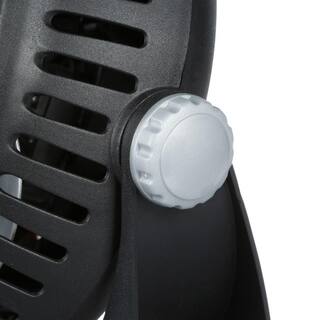 Lasko Breeze Machine 10 in. 2 Speed Black Desk Fan with 360 Degree Pivoting Fan Head 507