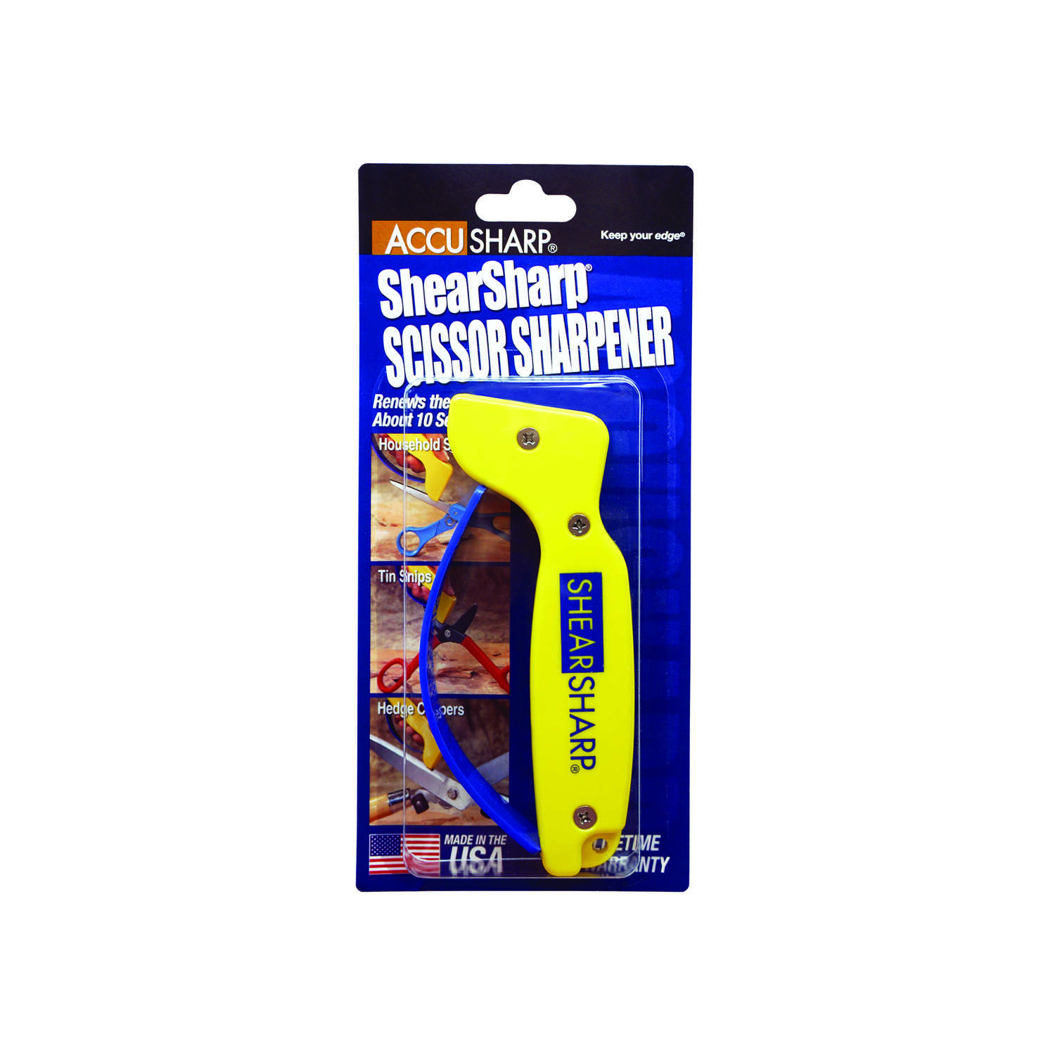 AccuSharp ShearSharp Gloss Tungsten Carbide 1 stage Scissor Sharpener