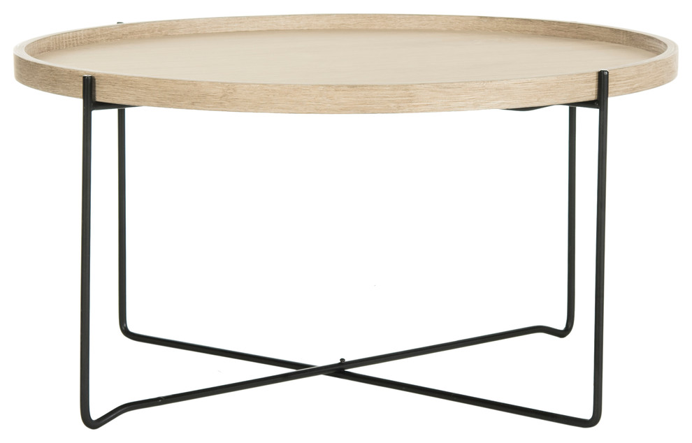 Auden Retro Mid Century Wood Accent Table   Industrial   Side Tables And End Tables   by HedgeApple  Houzz