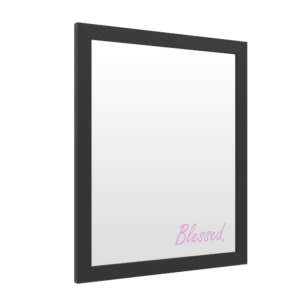 Trademark Fine Art Dry Erase Marker Board With Printed Artwork Abc x27 blessed Script Pink x27 White Board