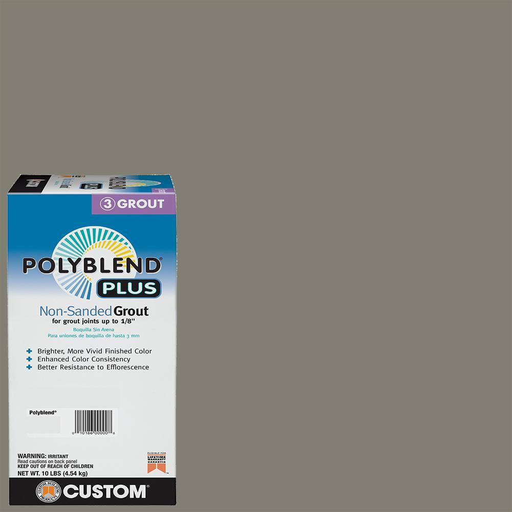 Custom Building Products Polyblend Plus #09 Natural Gray 10 lb. Unsanded Grout PBPG0910