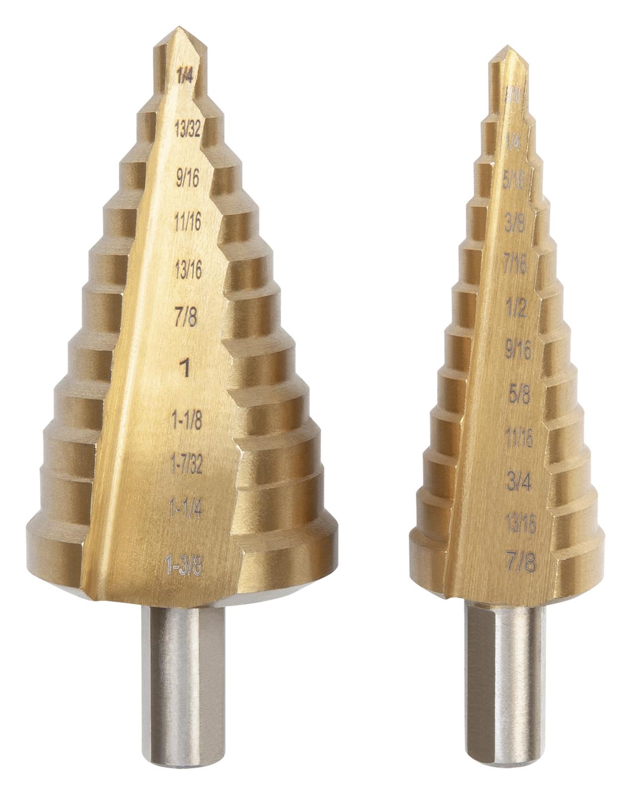 Performance Tool W9004 Performance Tool Step Drill Bit 2-Piece Sets