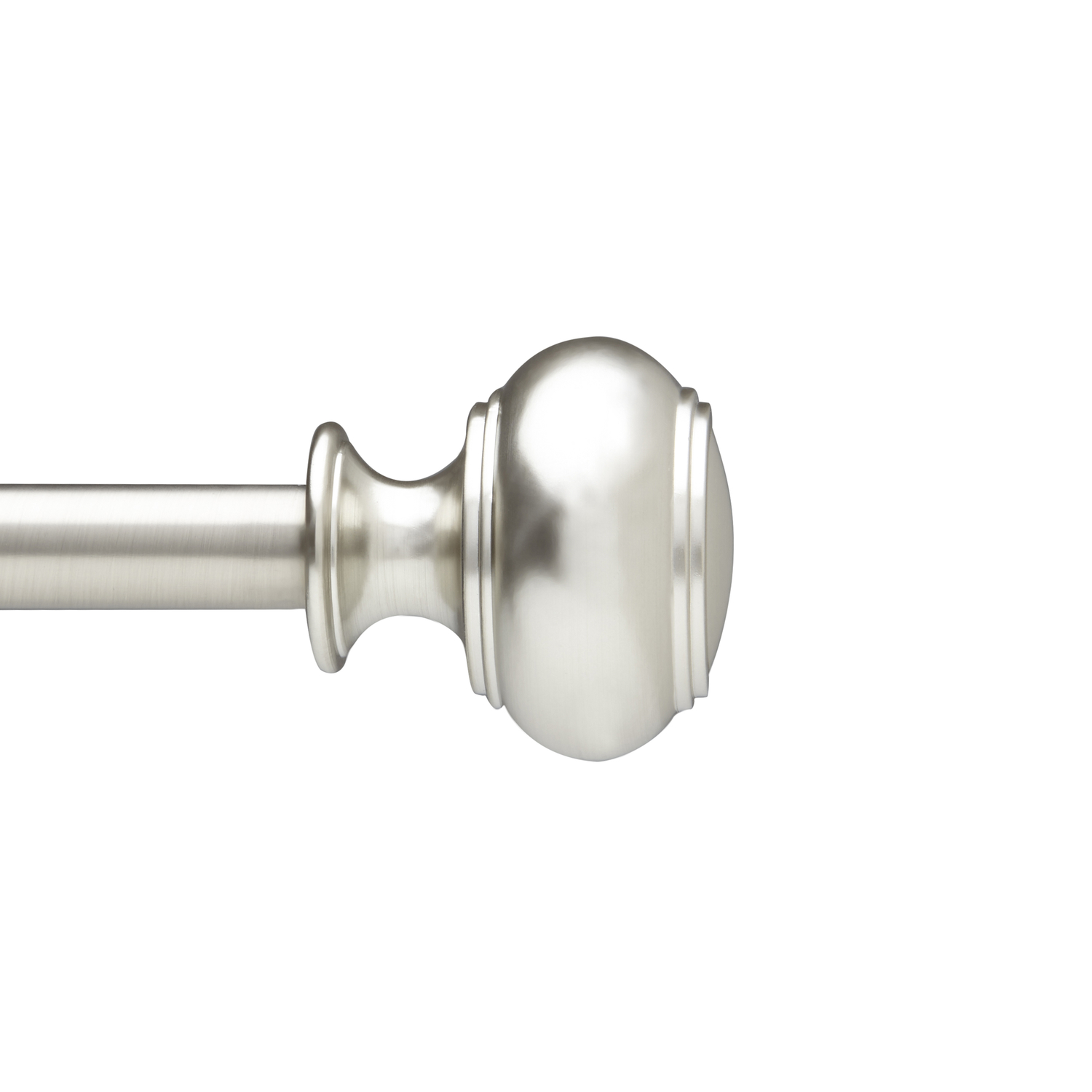 Umbra Dorset Nickel Silver Drapery Curtain Rod 28 in. L X 48 in. L