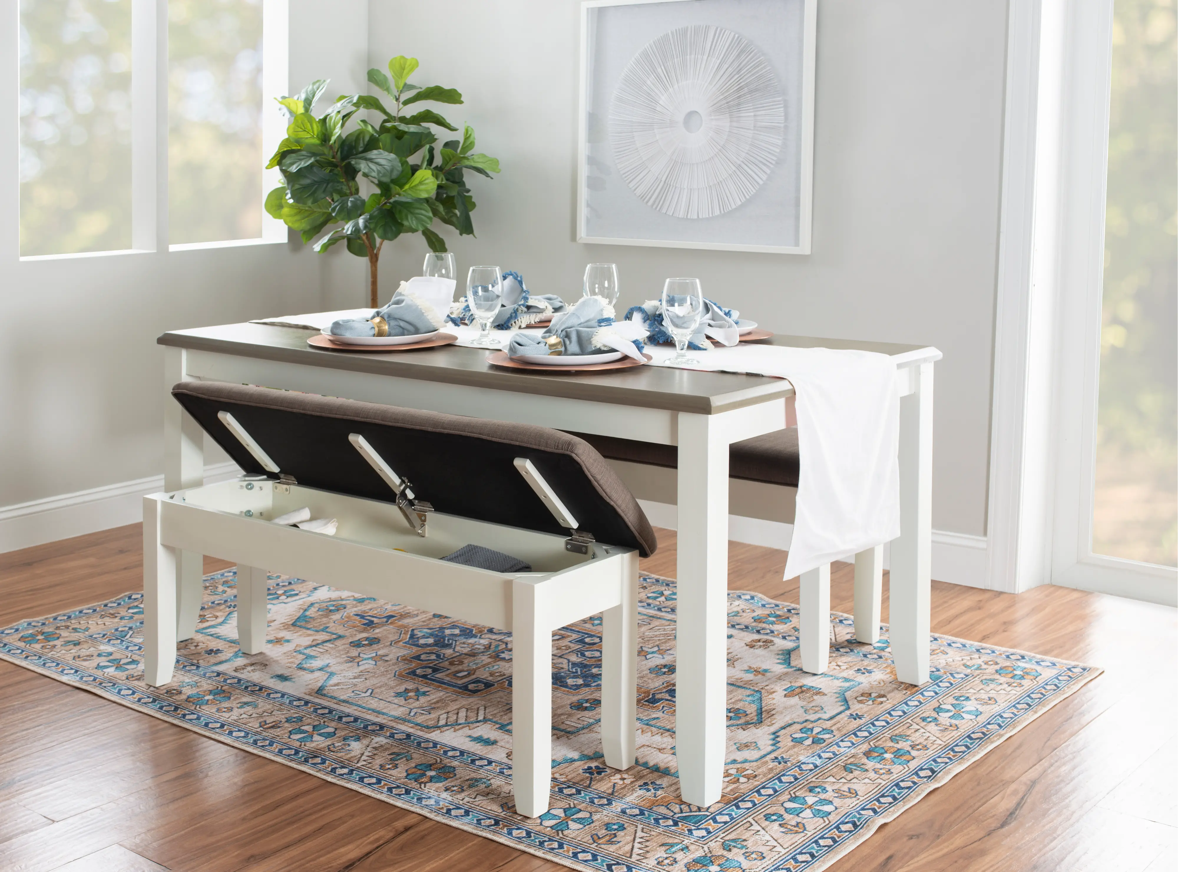 Jane Off White Dining Room Table