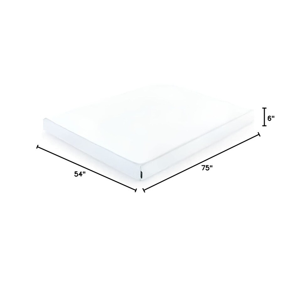 6 Inch Green Tea Cooling Gel Memory Foam Mattress  Fiberglass Free  Cooling Gel Foam  Pressure Relieving  Bed in a Box  Full