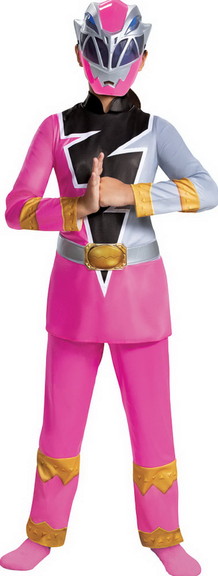 Morris Costumes DG115909 Girl's Pink Ranger Dino F...