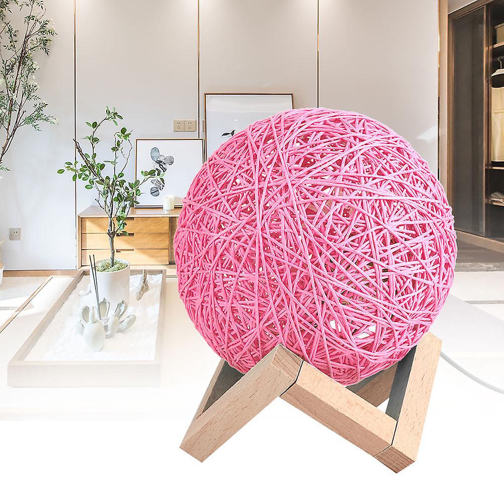 Usb Charging Ball Style Night Lamp Sepak Takraw Led Light For Home Room Bedroom Pink