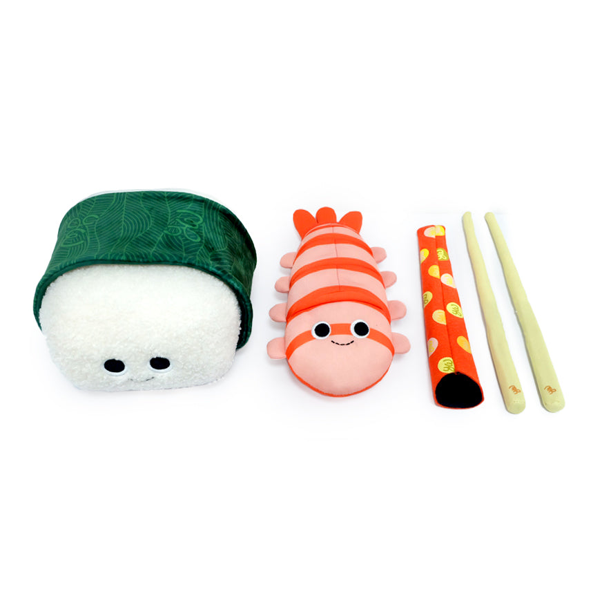 Yummy World Bubba the Shrimp Nigiri Sushi Interactive Plush