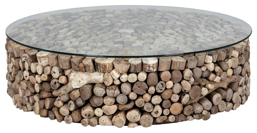 Quoba Coffee Table   Rustic   Coffee Tables   by Peachtree Fine Furniture  Houzz