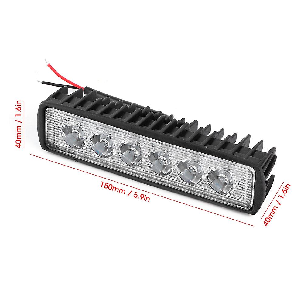 18w 800lm Work Light 6led Fog Lamp Bar For Motorcycle Off Road Car Truck