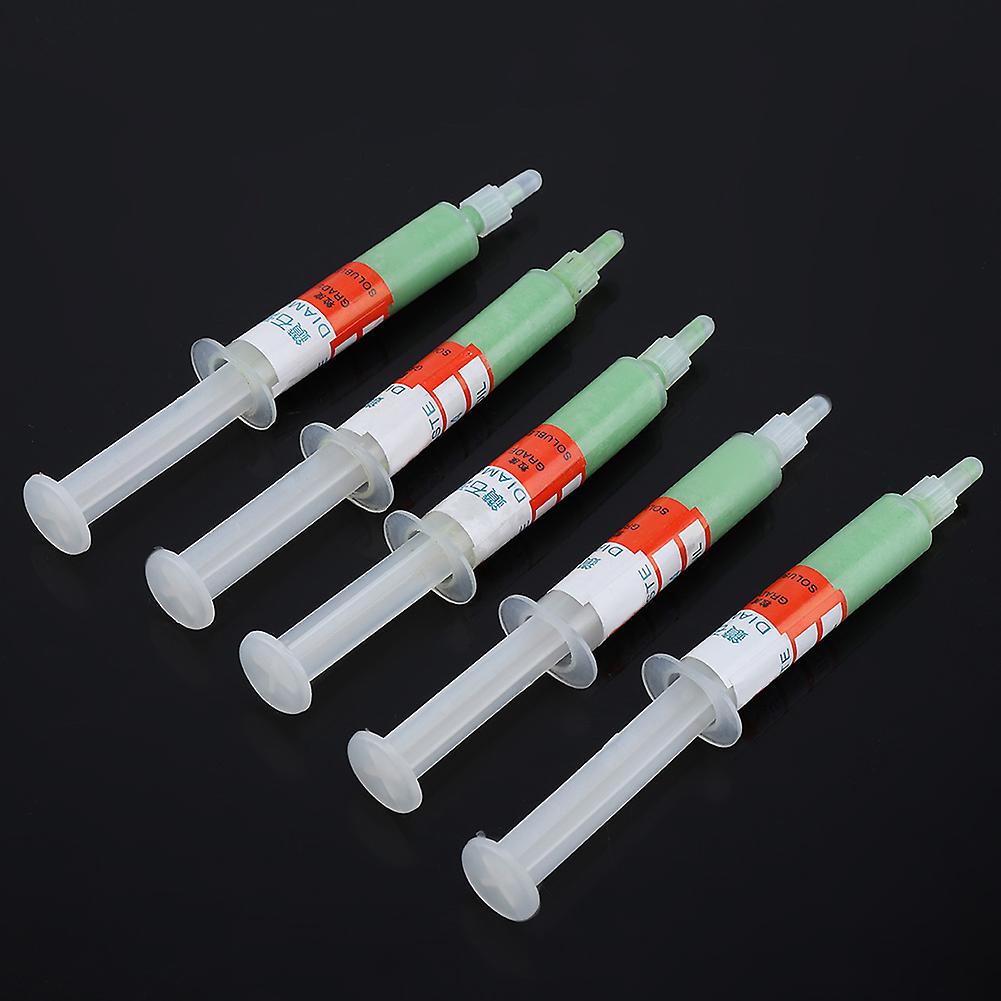 5pc/set Diamond Grinding Polishing Paste Lapping Compound Abrasive Paste Needle Tube W14#800