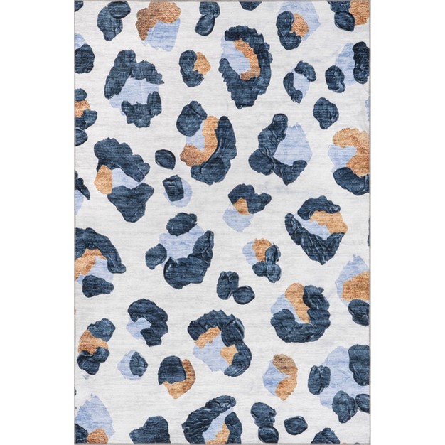 Nuloom Serina Modern Leapord Machine Washable Area Rug