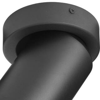 Progress Lighting 3 in. Black Surface Mount Outdoor Wall Mount Integrated LED Cylinder Sconce P550139-031-30