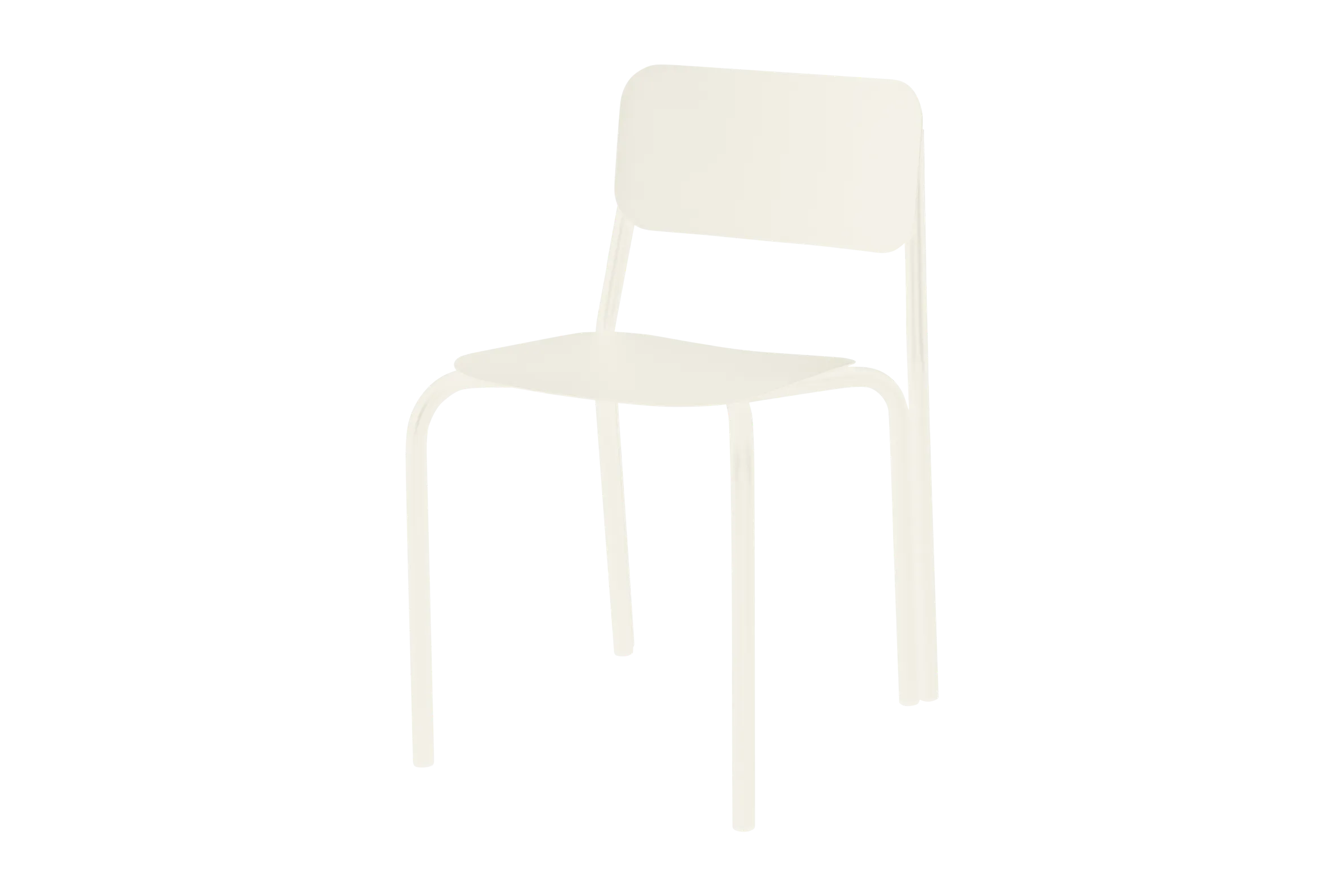 Beige Contoured Chair – Simple, Smooth Design for Effortless Elegance