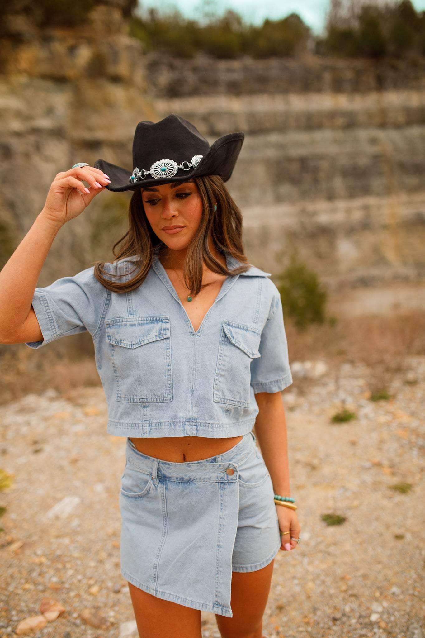 Free Rider Denim Top