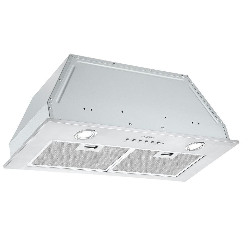 Ancona BNL430 28 in Ducted Insert Range Hood in Stainless Steel with LED and Night Light Feature