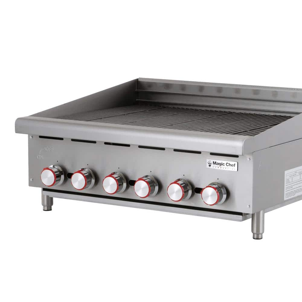 Magic Chef 36 in. Commercial Countertop Radiant Char Broiler MCCCB36A