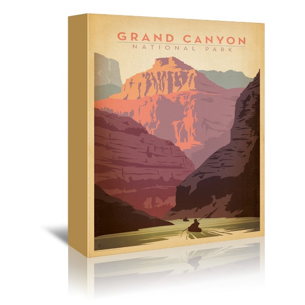 Americanflat Vintage Botanical Grand Canyon National Park By Anderson Design Group Wall Canvas