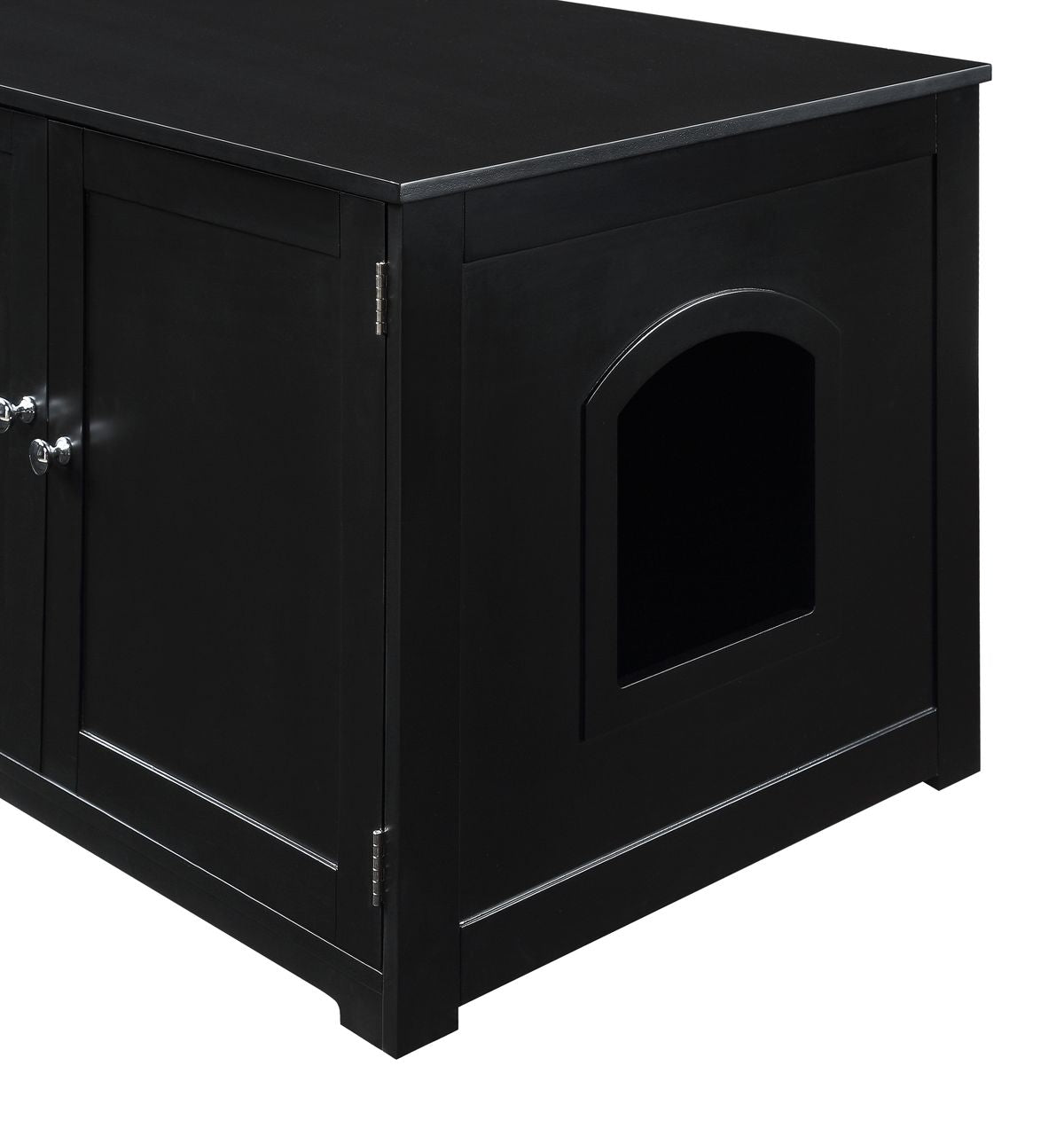 Zoovilla Kitty Litter Loo Bench， Black