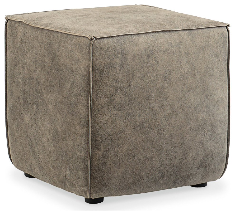 Quebert Cube Ottoman   Transitional   Footstools And Ottomans   by Homesquare  Houzz