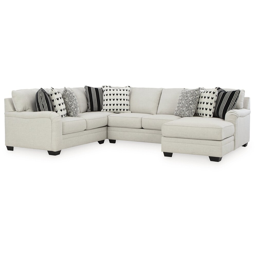 Signature Design by Ashley Huntsworth Dove Gray 4 Piece Sectional with Chaise   128\